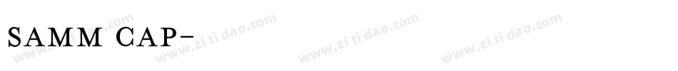 samm cap字体转换